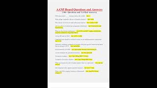 AANP Board Questions and Answers 140 Questions with Verified Answers [upl. by Greenes]