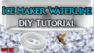 Ice Maker Supply Line Install  Homeowner Tutorial [upl. by Savior]