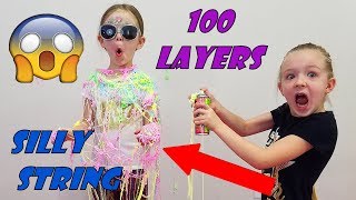 100 Layers of Silly String Trinity vs Madison [upl. by Haleemaj409]