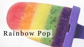 How to Make Rainbow Popsicle Fruit Ice Pop DIY Rainbow Treats [upl. by Otokam]