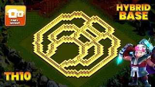 NEW ULTIMATE TH10 HYBRIDTROPHY Base 2023 Town Hall 10 TH10 Trophy Base Design – Clash of Clans [upl. by Shulman]