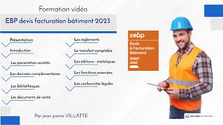 Présentation de la formation  EBP Devis Facturation Bâtiment 2023 [upl. by Ayrolg]