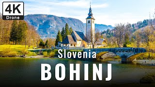 4k Drone video and short documentary on Bohinj city in Slovenia  Travel guide [upl. by Akimihs]