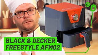 A menor Air Fryer que testamos Black amp Decker Freestyle AFM02 [upl. by Procter770]