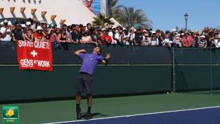 Roger Federer Serves in Slow Motion HD  Indian Wells Pt 08 [upl. by Larcher]