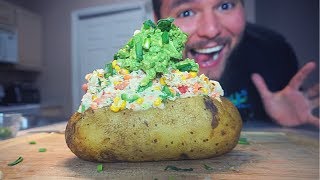 CREAMY VEGAN STUFFED BAKED POTATO [upl. by Ohl748]