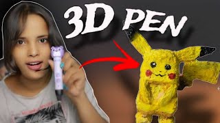 I made Pikachu with 3D Pen 😱 3dpenart [upl. by Cristoforo]