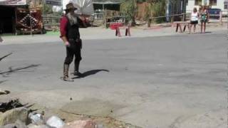 Oatman Arizona old town Cowboy Gunfight at Noon May 2001 [upl. by Waddell974]