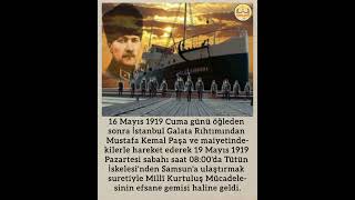 Bandırma Vapuru samsun bandırma bandirma havza atatürk kurtuluş [upl. by Orlosky807]