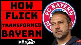 Hansi Flicks Bayern Munchen Tactics  How Flick Transformed Bayern Munich [upl. by Nomead]