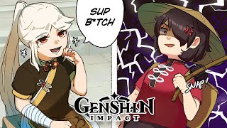 Childish Tensions Genshin Impact Comic Dub [upl. by Akimahs]