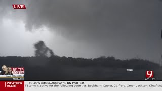 Chief Meteorologist David Payne Confirms Tornado In Caddo Co Sunday [upl. by Gwyn]