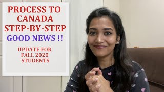 PROCESS TO CANADA  UPDATE ON STUDENT VISA  GOOD NEWS FOR SEPT 2020 STUDENTS  VLOG CANADA  5 [upl. by Uri]