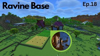 Ravine Base built by group of friends  ElationStation  Ep18 [upl. by Lynnett]