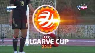 Algarve Cup 2015 Deutschland Brasilien 1 Halbzeit [upl. by Davon]