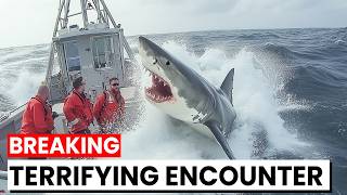 Great White Shark ATTACKS US Coast Guard on August 26th 2024 [upl. by Nonnahs]