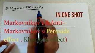 Tips on Markovnikovs and AntiMarkovnikovs Peroxide effect [upl. by Cesya]