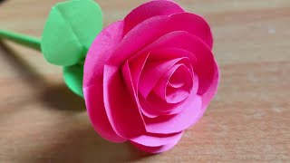 DIY  Paper Rose  How to make awesome and easy paper roses complete tutorial  Origami Rose Easy [upl. by Son]