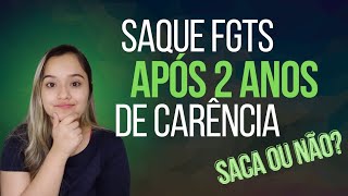 DESISTI DO SAQUE ANIVERSÁRIO  Após a carência de 24 meses consigo sacar o FGTS da demissão [upl. by Arykat]