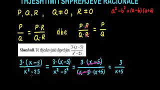 29 Matematika Klasa 9 Mesimi 29 Thjeshtimi i shprehjeve racionale [upl. by Caundra]