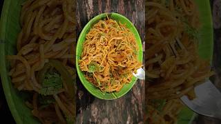 Hakka Noodles Recipe  hakka noodles street style shorts youtubeshorts viral [upl. by Adnawed]