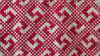 Beautiful Geometric Crossstitch design [upl. by Mildrid]