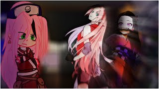 Team 7 reacts to Sakura as Nezuko  Naruto reaction  Sasusaku Narusaku [upl. by Nnanerak]