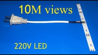 Simple way to connect 12V LEDs to AC 220V [upl. by Ddart990]