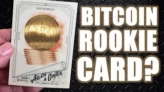 2018 Topps Allen amp Ginter Bitcoin Cryptocurrency Rookie Card [upl. by Korfonta]