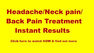 Headache amp Neck Pain Treatment Dr Tan Balance Method Acupuncture instant relief HeadacheNeck Pain [upl. by Brenan127]