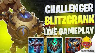 Blitzcrank In Challenger Game  Wild Rift HellsDevil Plus Gameplay [upl. by Anikes316]