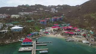 Leverick Bay British Virgin Islands before and after Hurricane Irma [upl. by Sesylu791]