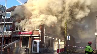 Zeer grote brand cafetaria 1042020 [upl. by Ettevram]