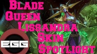 Blade Queen Lissandra Skin Spotlight  League of Legends Skin Review HD [upl. by Arze]