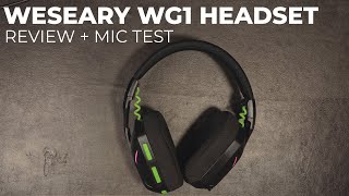 WESEARY WG1 Wireless Gaming Headset 2999  Microphone Test [upl. by Lubbock792]