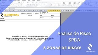 Análise de Risco SPDA  Cálculo Edificação com 5 Zonas de Risco [upl. by Hazaki]