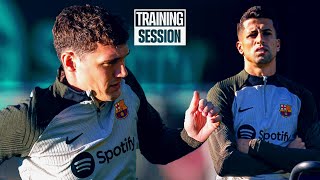 CANCELO amp CHRISTENSEN BACK AT TRAINING  FC Barcelona training 🔵🔴 [upl. by Pegeen307]