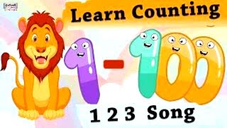 Learn Counting 1 100  Easy Numbers Song In English For Kids  Beginners  1100 Rhyme [upl. by Pussej]