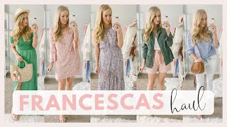 FRANCESCAS SPRING OUTFITS 2019 TRY ON HAUL  Amanda John [upl. by Kandace587]