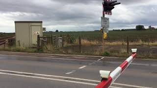 Wainfleet Bypass Level Crossing Lincolnshire Thursday 16082018 [upl. by Ted190]