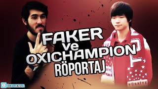 SKT T1 FAKERla röportaj Interviewing FAKER Turkish English [upl. by Sherer755]