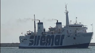 Traghetto PAOLO VERONESE della SIREMAR in arrivo al porto di TRAPANI [upl. by Kerwinn747]