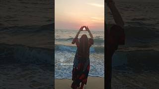 Cherai beach ⛱️ view in Kerala ❤️sunset beautyofnature shortsvideo [upl. by Omland209]