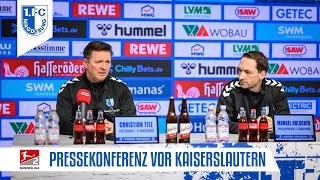 Pressekonferenz vor dem Heimspiel gegen den 1 FC Kaiserslautern [upl. by Netsrejk]