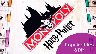 Imprimibles del Monopoly de Harry Potter en español  DIY 🎄⚡️ I Craftabulous [upl. by Noraed]