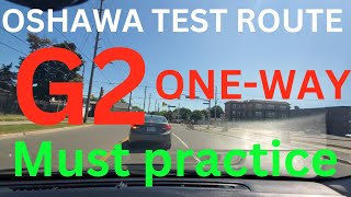 Must Practice OneWay G2 Test Route in Oshawa For lesson call 4377553035 trending viral fyp [upl. by Violante]