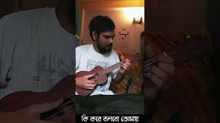 Ki kore bolbo tomay ukulele chords [upl. by Lebiram465]