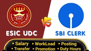 ESIC UDC vs SBI CLERK 🔥 Which is better ESIC UDC ESIC2022 SBI2022 [upl. by Gutow]