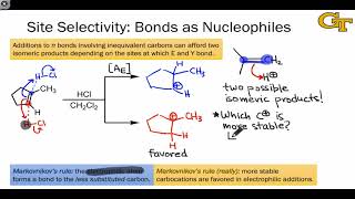 2203 Site Selectivity and Stereoselectivity in Electrophilic Additions [upl. by Rolan]