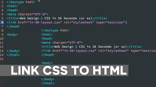 How to Link CSS to HTML Document [upl. by Lednem]